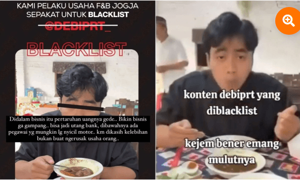 Gegara Kritik Sadis Food Vlogger Debiprt Ramai-ramai Diblacklist Pengusaha Kuliner di Jogja