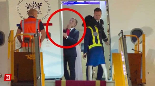 momen lucu presiden prancis di toyor istrinya