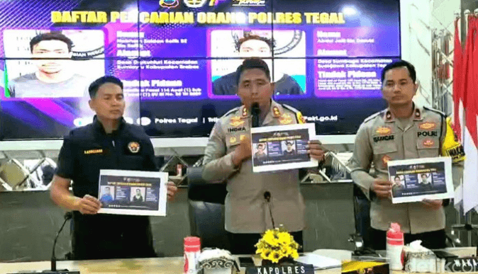 Jawa Tengah, 6 Tahanan Polres Tegal Kabur! melarikan diri dari selnya