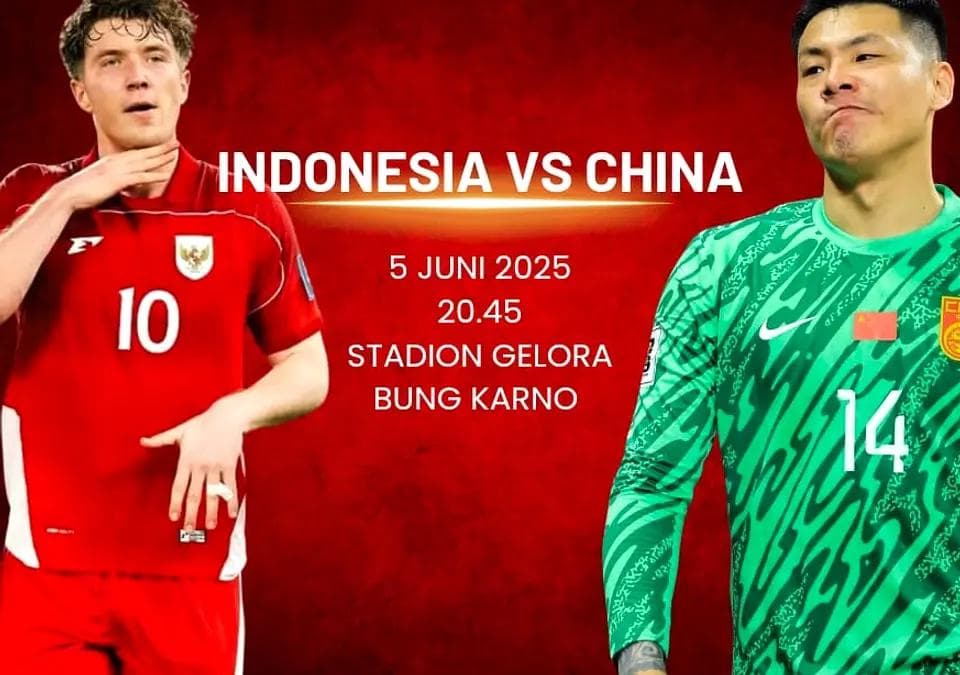 indonesia vs china laga piala dunia 2026