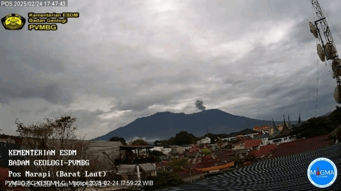 Gunung Marapi Kembali Erupsi, Semburkan Abu Vulkanik Setinggi 500 Meter