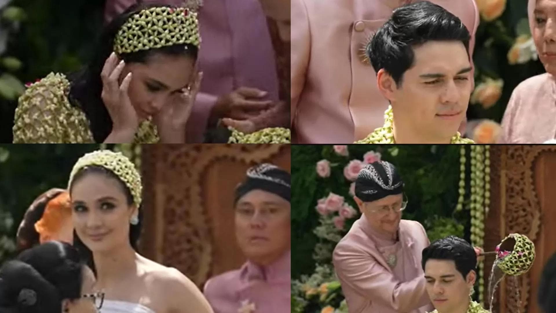 prosesi siraman luna maya dan maxime di bali
